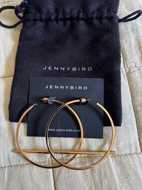 Jenny Bird Gold Thin Hoop Earrings